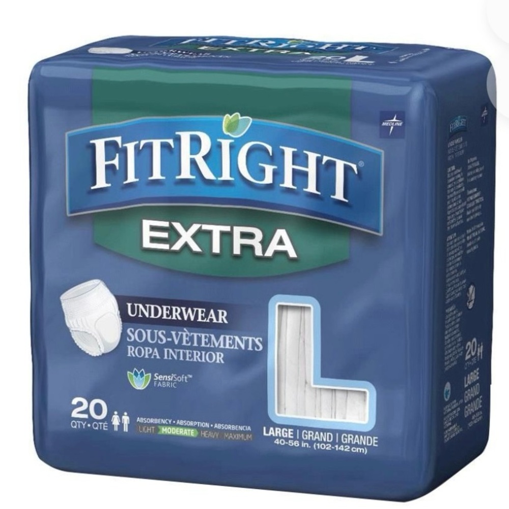 ‘FitRight Extra’: Disposable Adult Incontinence Underwear 1pk (20count)